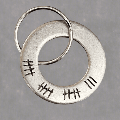 Tally Mark 18 Years 18th Anniversary Gifts For Men Her Personalised Gift Husband Wife Keychain