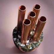 Camo Tower Cloudbuster 5 Pipe Chembuster Orgonite Labradorite Moonstone Shungite
