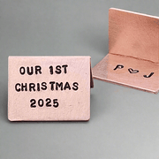 Our 1st Christmas Personalised Copper Christmas Card Xmas Boyfriend Girlfriend Gifts