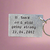 11 Years And Still Going Strong 11th Year Steel Wedding Anniversary Gifts Keyring Keychain