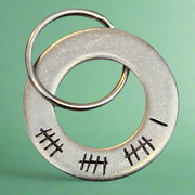 Tally Mark 16 Years 16th Wedding Anniversary Gifts For Men Her Personalised Gift Husband Wife Keychain