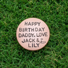 PERSONALISED Golf Ball Marker Birthday GIFTS For Dad Husband Daddy