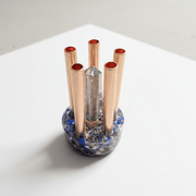 Prism Cloudbuster 5 Pipe Chembuster Orgonite Lapis Lazuli Moonstone
