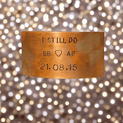 Personalised I Still Do Bronze Anniversary Plaque Card Gifts