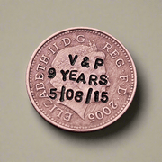 Lucky Penny Personalised Copper 9th Wedding Anniversary Gifts Husband Wife 9 Years Stamped