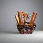 5 Pipe Tree Of Life Cloudbuster Orgonite Gemstone Crystal Towerbuster