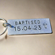 Baptised Keyring Baptism Gifts for Adults Him Her Christianity Gift Catholic Keychain