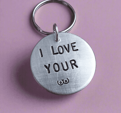 I Love Your BOOBS Funny Gifts For Her Wife Keychain 