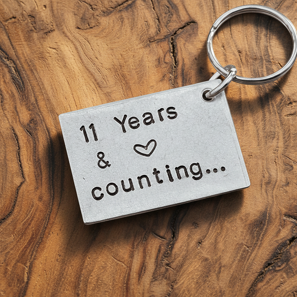 11 YEARS & COUNTING 11th Steel Anniversary Personalised