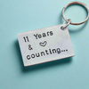 11 YEARS & COUNTING 11th Wedding Anniversary Gifts For Men Women Steel Anniversary Personalised Husband and Wife