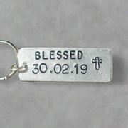 Blessed Personalised Baptism Gifts for Adults Keychain Special Day Christening