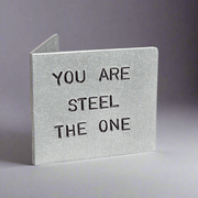 Steel The One Metal Hand Stamped 11th Wedding Anniversary Card 11 Years