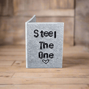 Steel The One 11 Years Miniature Metal Hand Stamped 11th Anniversary Card Gifts