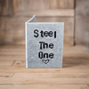 Steel The One 11 Years Miniature Metal Hand Stamped 11th Anniversary Card Gifts