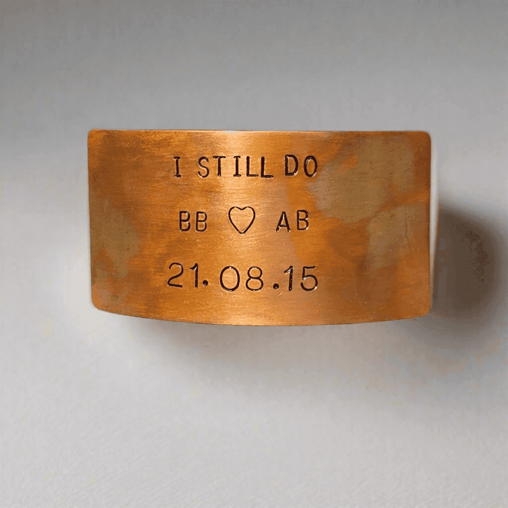 Personalised I Still Do Bronze Anniversary Plaque Card Gifts