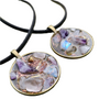 Amethyst Moonstone Orgonite Necklace Orgone Gemstone Rose Quartz Pendant Choker