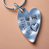 12 Tally Mark Keyring Husband Wife Gifts 12th Anniversary 12 Years Love Heart Keychain I Still Do