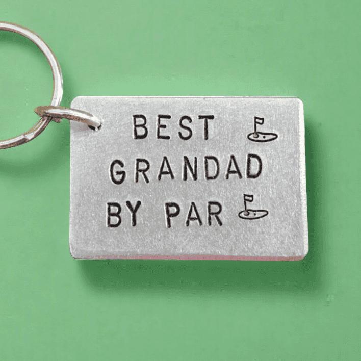 Best Grandad By Par Golf Gifts For Him Birthday Grandpa Keyring