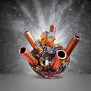 5 Pipe Tree Of Life Cloudbuster Orgonite Gemstone Crystal Towerbuster