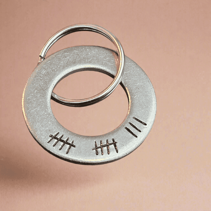 Tally Mark 13 Years 13th Anniversary Gifts For Men Her Personalised Gift Husband Wife Keychain