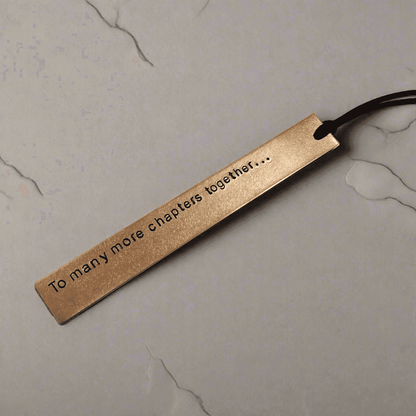 Copper Bookmark Many More Chapters Together Gift Anniversary Valentine
