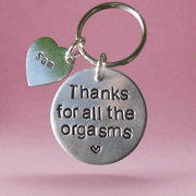 Thanks For All The Orgasms Funny Keyring Keychain Birthday Gifts For Him Boyfriend Christmas Girlfriend