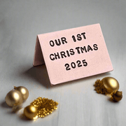 Our 1st Christmas Personalised Copper Christmas Card Xmas Boyfriend Girlfriend Gifts
