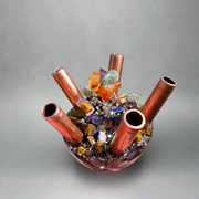 5 Pipe Tree Of Life Cloudbuster Orgonite Gemstone Crystal Towerbuster