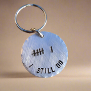 6 Tally Mark Keyring Husband Wife Gifts 6th Wedding Iron Anniversary Personalised 6 Years Love Keychain I Still Do