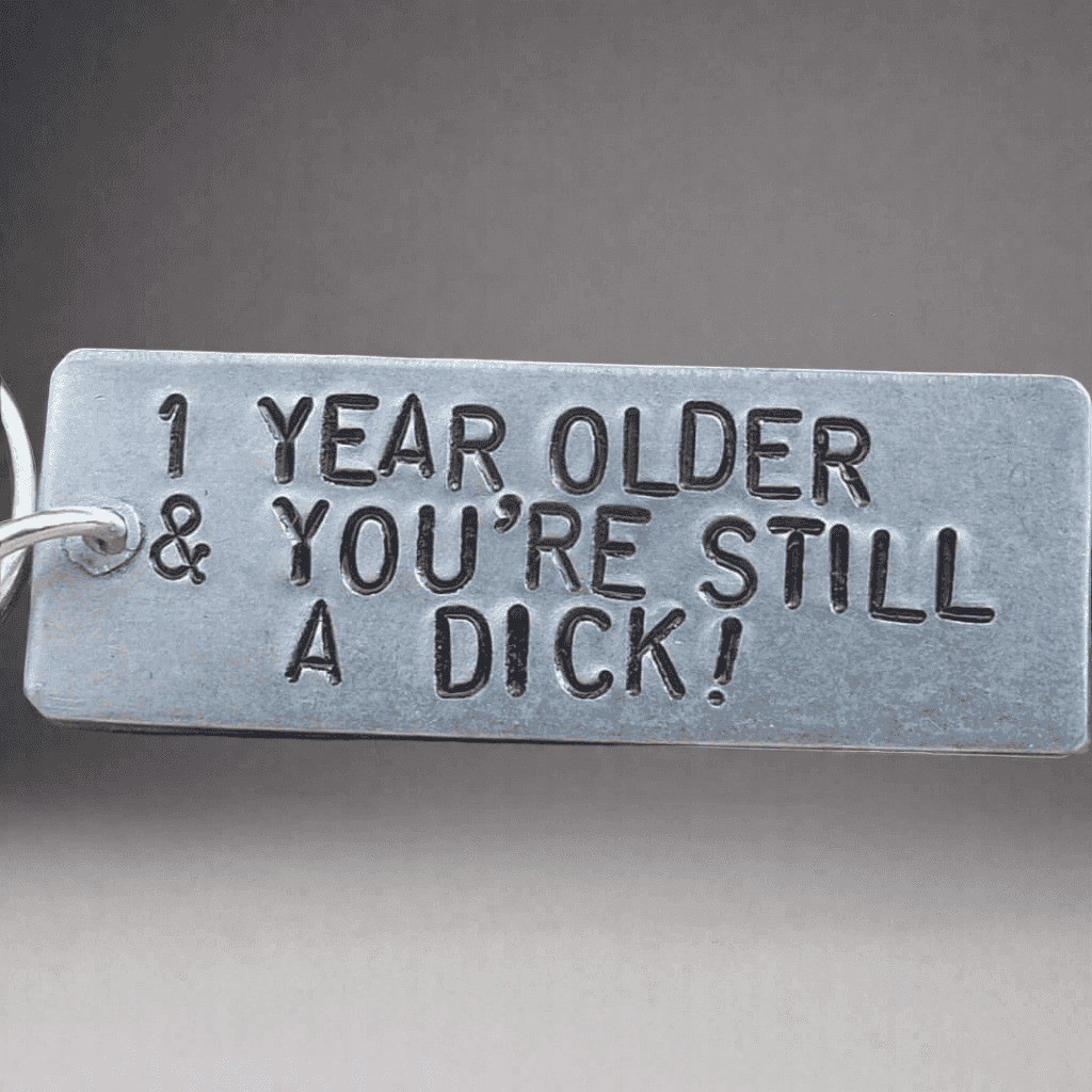 Funny Birthday Keychain