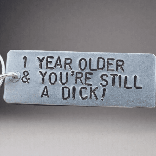 Funny Birthday Keychain