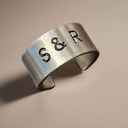 Personalised Ring Pewter Jewellery Girlfriend Boyfriend Unisex Anniversary Gift
