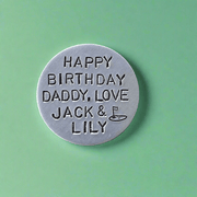 PERSONALISED Golf Ball Marker Birthday GIFTS For Dad Grandad Husband Boyfriend Daddy