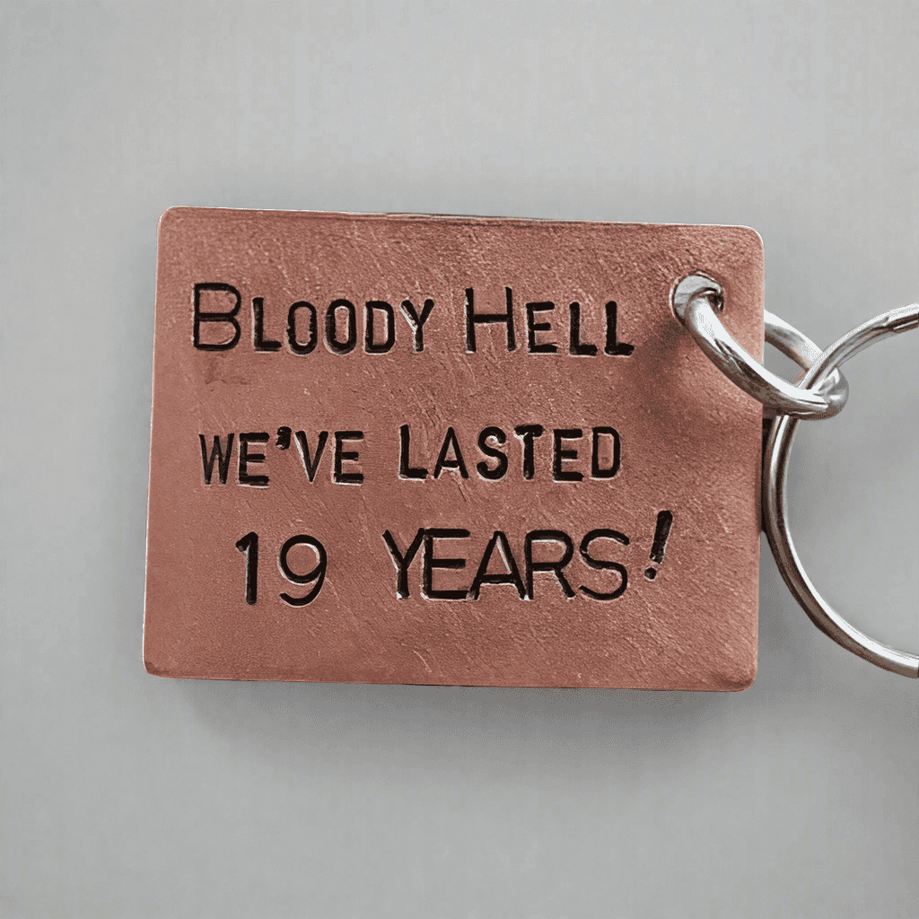 19th Anniversary Keychain
