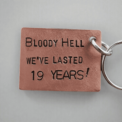 19th Anniversary Keychain