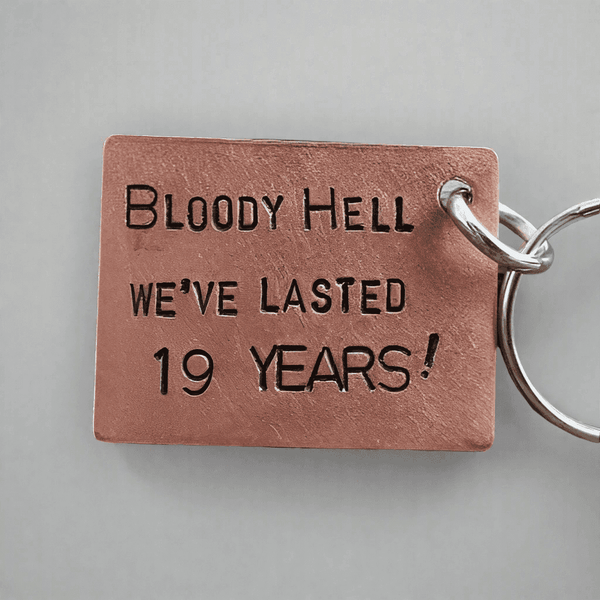19th Anniversary Keychain
