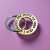 I Only Wish I'd Found You Sooner Boyfriend Girlfriend Brass Wedding Anniversary Gifts For Him Soulmate Husband Wife Love Keyring Keychain