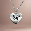 Fuck Off Pendant Necklace Alternative Gifts Jewellery