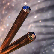 Copper Orgonite Wand Double Ended Sacred Cubit Gemstone Orgone Energy Stick