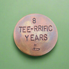 8 Tee-rrific Years 8th Bronze Anniversary Golf Ball Marker Gifts For Husband