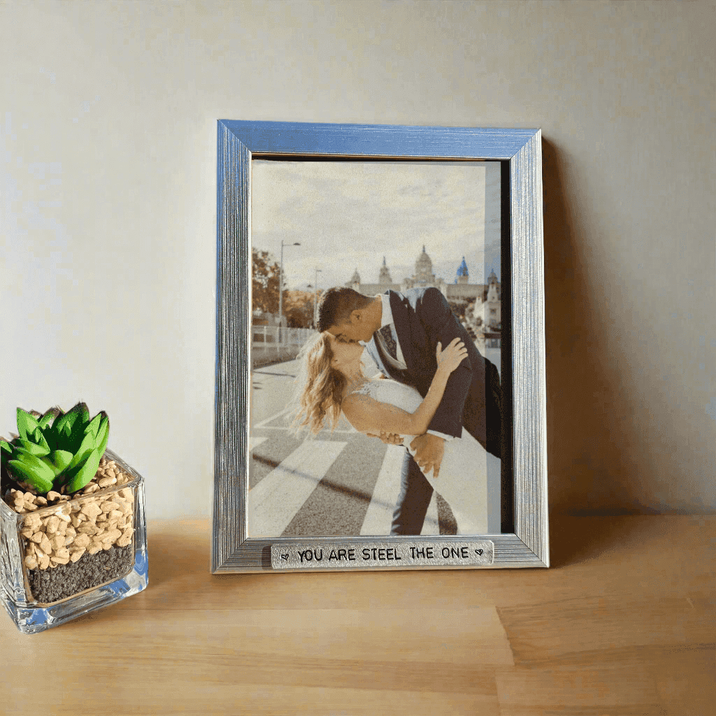 11th Wedding Anniversary Photo Frame You Are Steel The One Picture Frame Gif