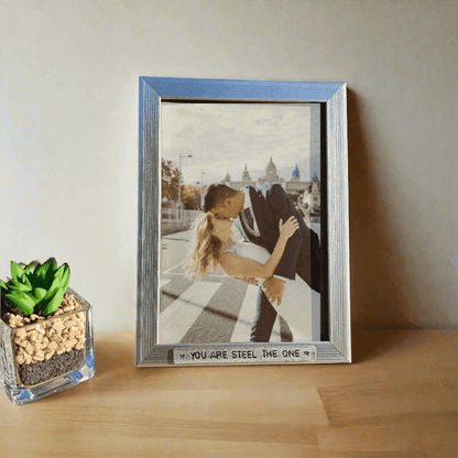 11th Wedding Anniversary Photo Frame You Are Steel The One Picture Frame Gif