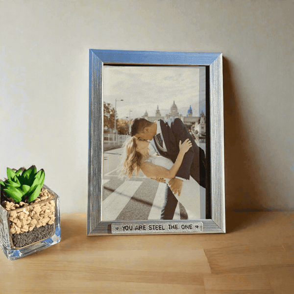 11th Wedding Anniversary Photo Frame You Are Steel The One Picture Frame Gif