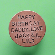  PERSONALISED Golf Ball Marker Unique Birthday GIFTS For Dad Grandad Husband Boyfriend Daddy
