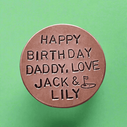  PERSONALISED Golf Ball Marker Unique Birthday GIFTS For Dad Grandad Husband Boyfriend Daddy