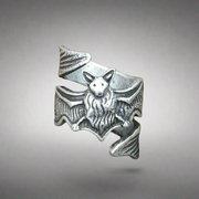 Bat Ring Adjustable Animal Jewellery Retro Jewelry Goth Unisex