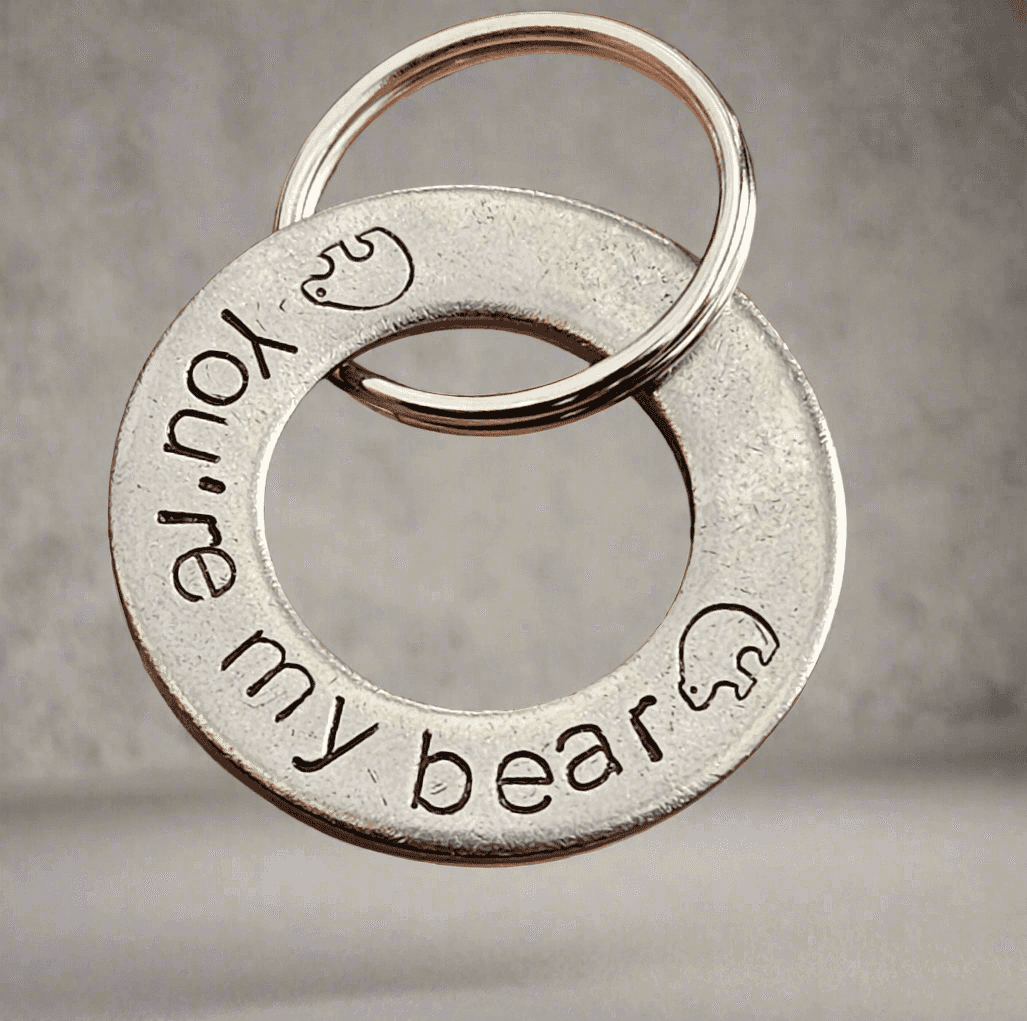 You're My bear Gifts For Boyfriend Husband Christmas Keychain Keyring