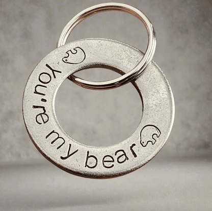 You're My bear Gifts For Boyfriend Husband Christmas Keychain Keyring