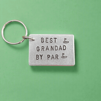 Best Grandad By Par Golf Gifts For Him Birthday Grandpa Keyring