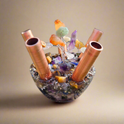 5 Pipe Tree Of Life Cloudbuster Orgonite Gemstone Crystal Towerbuster